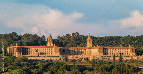 Union building during a sunset in pretoria South Africa