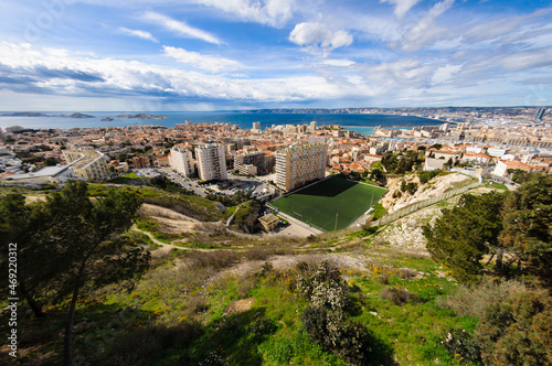 Districts of Marseille city, France