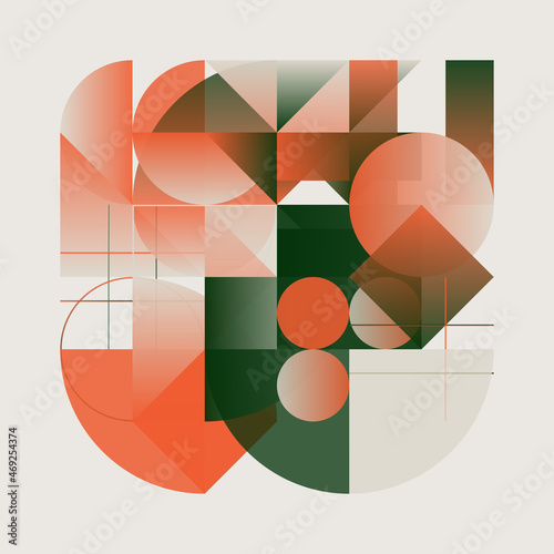 Neo Modernism Artwork Inspired by Postmodern Art of Pattern Design Vector Background