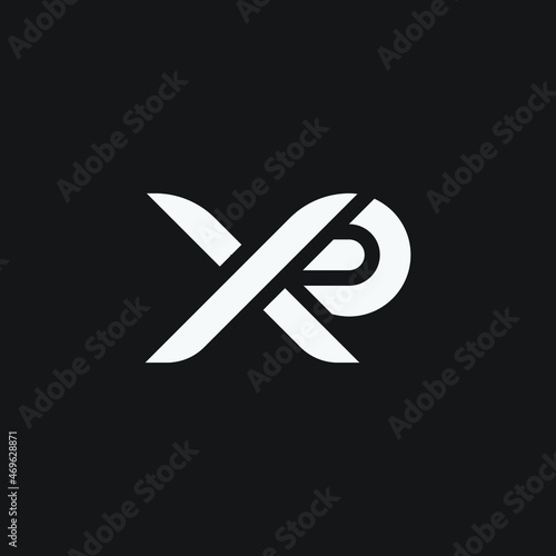 Vector initial letter XP logo template. Monogram design logo.