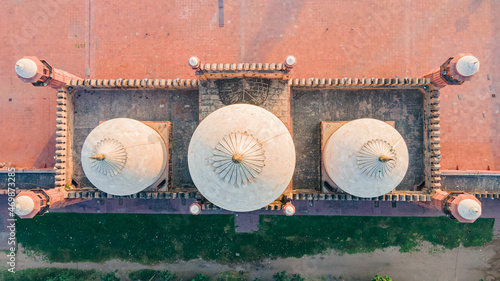 The Badshahi Mosque is a Mughal-era congregational mosque in Lahore, capital of the Pakistani province of Punjab, Pakistan. The mosque is located west of Lahore Fort.