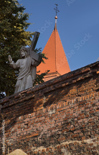 Parish church Apostles Szymon and Juda Tadeusz - Shrine of Our Lady of Pregnancy in Wabrzezno. Poland
