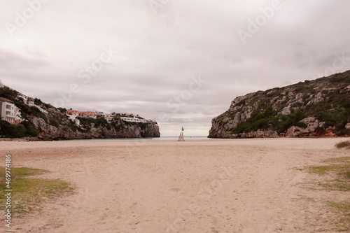 Beach in Cala Turqueta in Menorca - Spain.