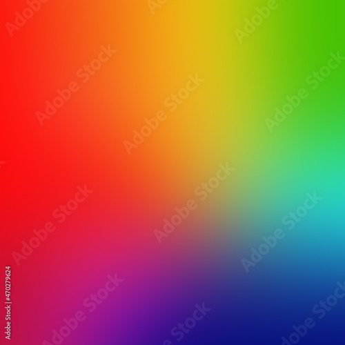 Abstract blurred gradient mesh background in bright rainbow colors.