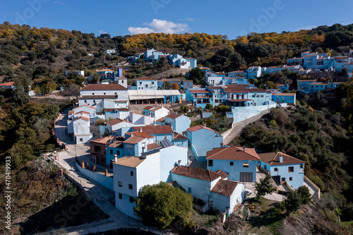 municipios del valle del Genal, Júzcar en la provincia de Málaga