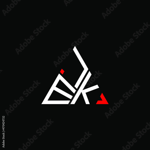 JEK letter logo creative design. JEK unique design 