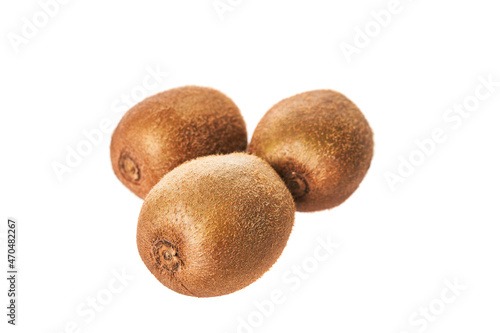  Bunch of kiwis isolated on a white background