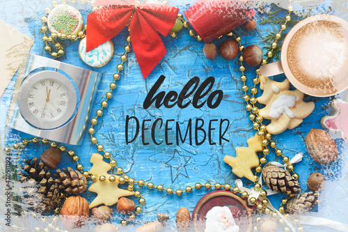 hello december holidays festive design CARD 
