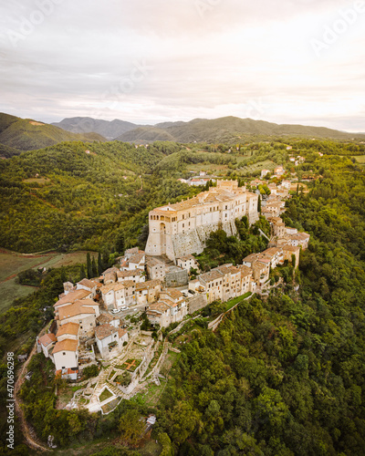 Rocca Sinibalda borgo medievale del Lazio, Italia