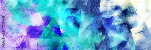 Abstract background painting art with blue, white and purple paint brush for December sale poster, banner, website, phone case design.