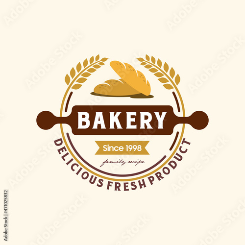 Retro bakery logo concept inspiration