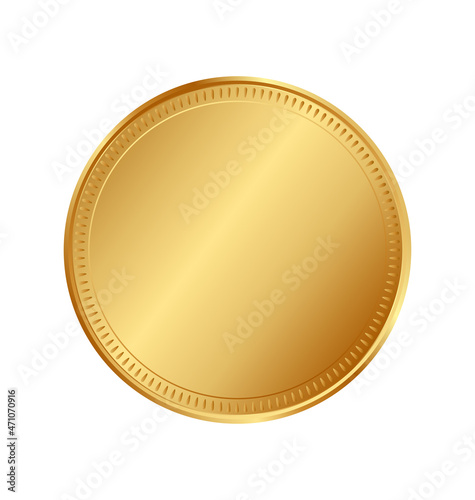 blank gold coin template