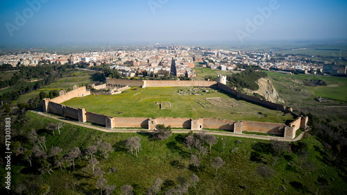 Lucera - Svevo Angioina Fortress (from drone)