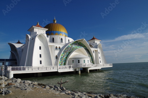 マレーシア マラッカの水上モスク
