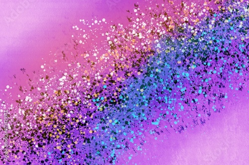 abstract purple flower background, trendy glamorous luxury wallpaper with sparkles and glitter, elegant neon background with space for text, confetti, party colors, modern Christmas template 