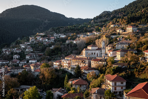 Valtesiniko village in Arcadia Greece