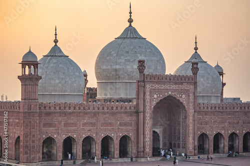 The Badshahi Mosque, Mughal-era congregational mosque in Lahore, capital of the Pakistani province of Punjab, Pakistan