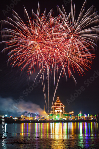 Annual event at Wat Krok Krok, Samut Sakhon Province, Thailand