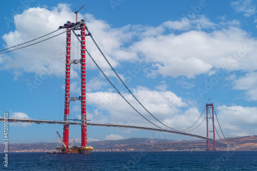 new bridge connecting two continents 1915 canakkale bridge (dardanelles bridge), Canakkale, Turkey