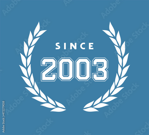 Since 2003 emblem