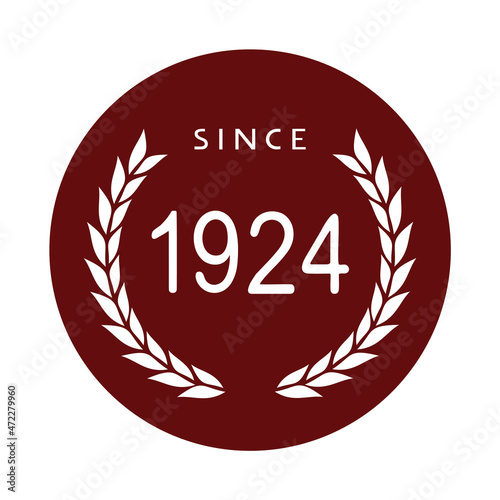 Since 1924 year symbol