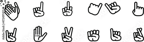 Hand icons