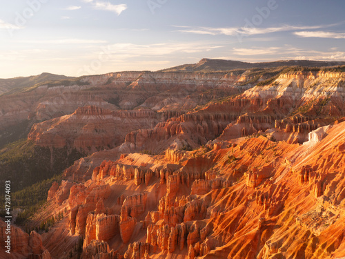 Rock formations in main canyon, Cedar Breaks National Monument, Utah