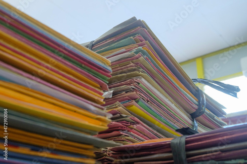 pile of mess of old magazine folder