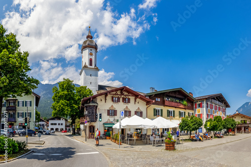 Kirche, Garmisch-Partenkirchen, Bayern, Deutschland 