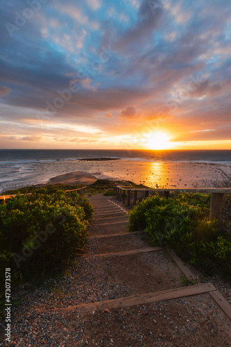 Sunrise view from Long Reef Headland, Sydney, Australia.