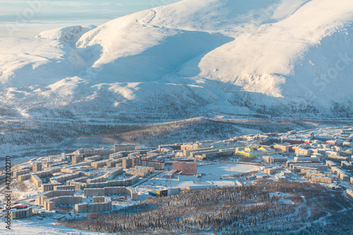 Hibiny mountains snow ski season in Kirovsk