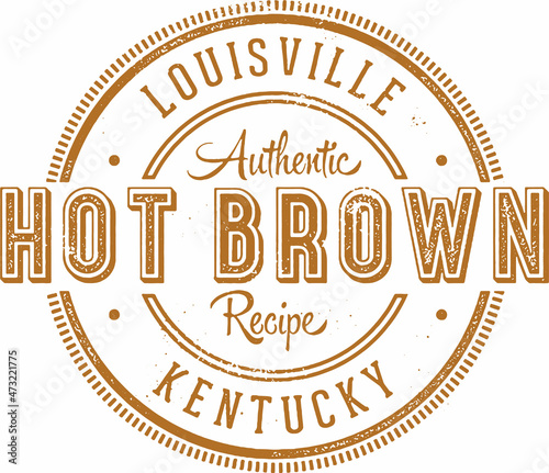 Authentic Louisville Hot Brown Sandwich Menu Design