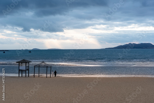 Outdoor Qingdao Coastline Beach Scenery