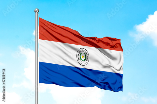Paraguay Waving Flag 