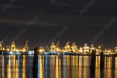 Shipyard at Night