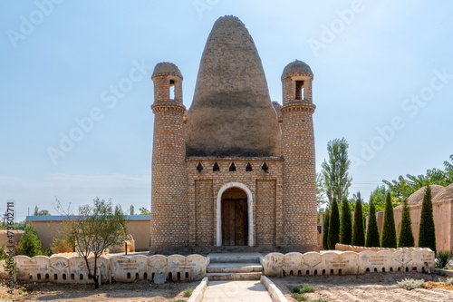 Uzbekistan, in the city of Rishton, the unusual mausoleum of Burhan al-Din al-Marghinani