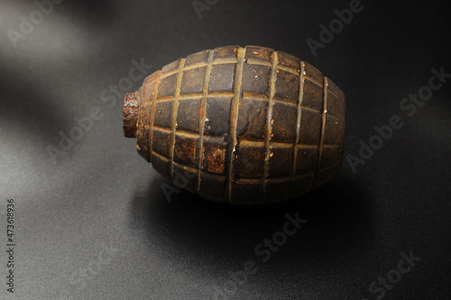 rare russian porcelain hand grenade of the second world war
