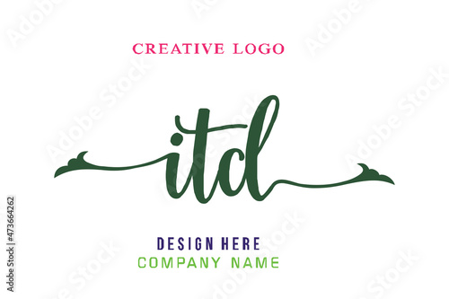 ITD lettering logo is simple, easy to understand and authoritative