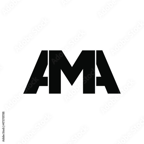 'AMA' COMPANY initial letters monogram. AMA typography logo.