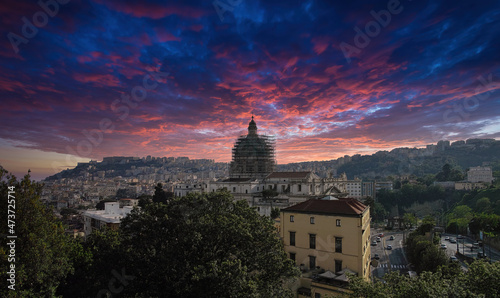 very nice view of capodimonte in naples italy