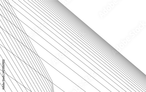 abstract linear design 3d vector illustration