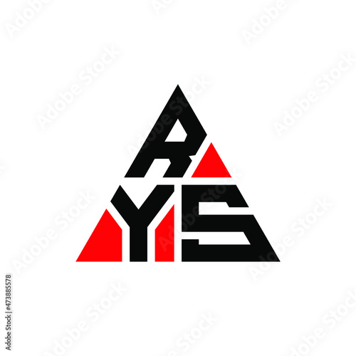 RYS triangle letter logo design with triangle shape. RYS triangle logo design monogram. RYS triangle vector logo template with red color. RYS triangular logo Simple, Elegant, and Luxurious Logo...
