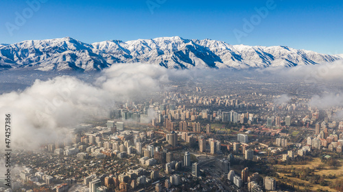 Winter in Santiago, Chile.