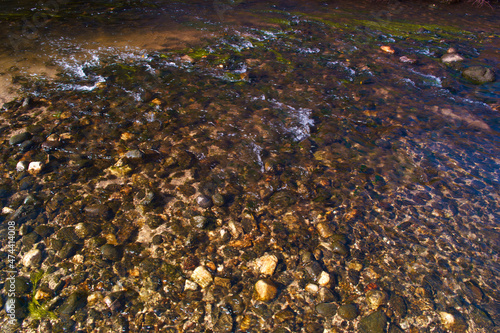 woda rzeka kamienie natura dno