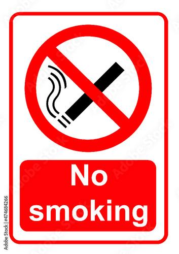 No smoking allowed in this area sign