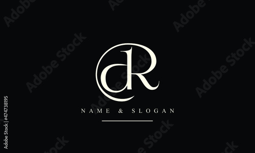 RD, DR, R, D abstract letters logo monogram
