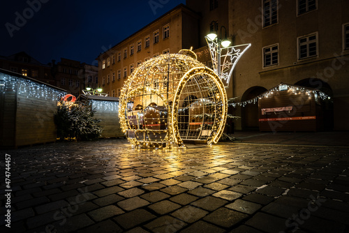 iluminacje świąteczne w Opolu (Polska)