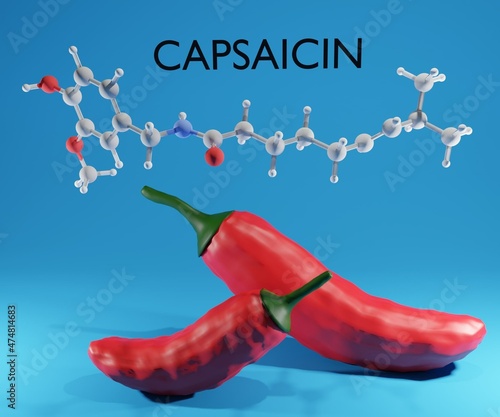Chemical name of capsaicin and red chili pepper
