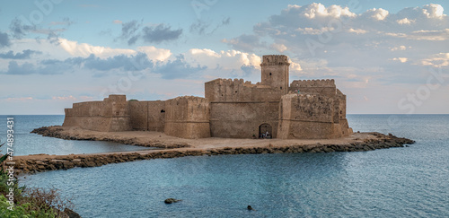 09-05-2021. Calabria, Italy. The fortress of Le Castella, municipality of Isola di Capo Rizzuto, Crotone province