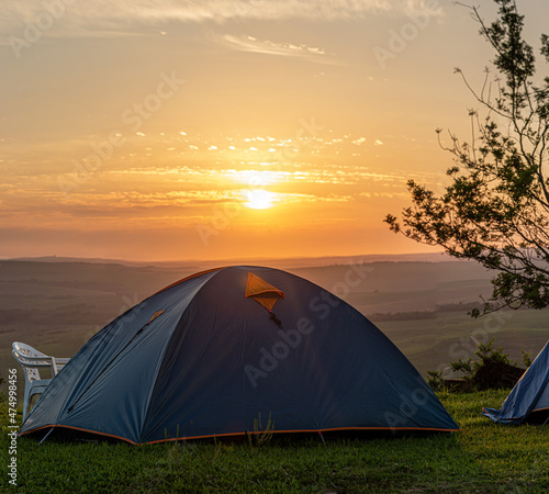 acampamento nascer do sol 